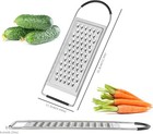 Cheese Grater Handheld  Hia Flat Coarse Stainless Steel Graters For Silver 