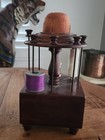 Antique Victorian Quaint American Carl Forslund Michigan Sewing Box Caddy Rare