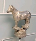 Vintage 1960 s Quarter Horse Pot Metal Trophy Topper  3 5  Tall