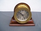 Vintage Chelsea Ships Bell Clock With Cradle Abercrombie   Fitch Co  New York