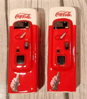 Coca Cola Salt And Pepper Shakers Vending Machines Red White