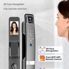  3d Face Recognition Camera Fingerprint Password Security Lock Smart Door Lock