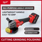 Milwaukee Brushless Angle Grinder Cordless 125mm Polishing Machine