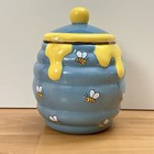Disney Winnie The Pooh Honey Pot Cookie Jar Canister With Lid 10    X 7    New
