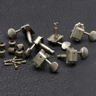 New Gotoh Sd91-05m 6-in-line Tuning Keys Staggered Height Posts - Aged Nickel