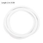 2 Pcs Silicone Foam Seal Strip 8 Mm 2 M 6 5ft Sponge Rubber Cord Solid White