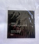 New Restoration Hardware Piped Cotton Sateen Shower Curtain 72x84 Sand White Lux