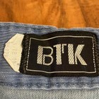 Vintage 70s Western Corduroy Teen Billy The Kid Blue Pants Sz 14 Slim Retro 80s