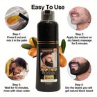 Blackbeard For Men Instant Beard Shampoo Dye Color Natural Black
