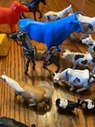 Marx Early Farm Western Animals Horses Rubber Vintage 1950s Playset Lot Of 20