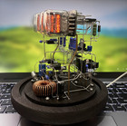 Classic Vintage In-12 Nixie Tube Clock Kit Diy Unassembled W  Glass Case Remote