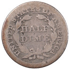 1853 W  Arrows Seated Liberty Half Dime
