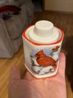 Vintage Almar Industries Ceramic Holiday Cardinal Candle With Lid Red Bird