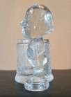 George Borgfeldt Clear Glass Skookum Toothpick  Candy  Holder 