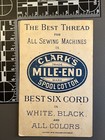 Antique Victorian Trade Card Advertising Ephemera Clark s Mile End 