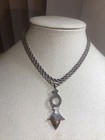 25  Vintage 925 Sterling Moroccan Tuareg Rope Chain Link Long Necklace 30   47g