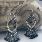 Silpada  W1652    flamenco Flare    Earrings Cha Cha Fringe Chandelier C