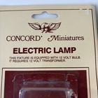 Concord Miniatures Electric Lamp Lighting Lot Of 4 Vintage Dollhouse 12v Nos