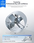 Iliving 14  Gable Mount Attic Fan  Adjustable Thermostat  2339 Cfm  Single Speed