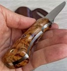Custom Order D2 Steel Knife With Leather Sheath