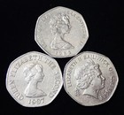 Isle Of Man Jersey Guernsey 20 Pence 1982  1997  2012 Lot Of 3 Coins Wca 592