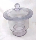 Antique Medical Depression Era Glass Laboratory Desiccator Coors Labware 