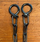 Nice Pretty  4 Cowboy Vaquero Handmade Bridle Bit 12  Black Link Rein Chains