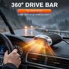 1500w Portable Heater Heating Cooling Fan Defroster Demister Car Truck Suv 12v