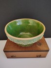 Vintage Watt Pottery Loops   Lines Green Glaze  5 Mixing Bowl