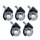 5pack Office Chair Caster Rubber Swivel Wheels Replacement Heavy Duty 2 Inch