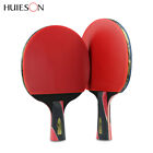 Huieson 5 Star Carbon Fiber Table Tennis Racket Double Pimples Ping Pong Paddle