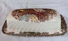 Johnson Bros Friendly Village Butter Dish Covered Bridge 