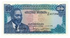 Kenya 20 Shillings  01 07 1978  - Jomo Kenyatta lions p-17  B117a Unc