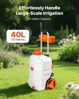 Vevor 10 Gal Battery Powered Sprayer With Cart Wheeled 0-80 Psi Electric Weed