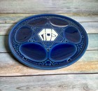 Blue   White Beit Hayotser Ceramic Seder Passover Plate