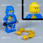 Lego Ninjago Jay Dx Custom Minifigure- Printed On Lego  With Nunchucks 
