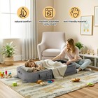 Toddler Travel Bed Foldable Toddler Floor Bed Travel Crib With Washable Cover