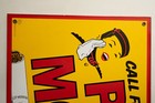 Call For Philip Morris  hse ud3  Vintage Porcelain Cigarette Sign Made In Usa