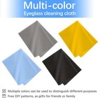 80 Pack Microfiber Cleaning Cloth For Glasses  Multi-color Eye Glasses Cleaning
