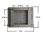 Poly 4x4 Post Mount Adapter For Bird House Bird Feeder Mailbox