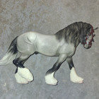 Breyer Horse Wintersong 2007 Christmas Model  700107 Preowned 8-1 2  Gray Horse