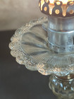 Vtg Glass Lamp Bedside Hobnail Parlor Boudoir Deco Mcm Design Read 