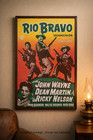 Rio Bravo  1959  John Wayne Western Classic - Finnish Movie Poster 1975 - Vf 