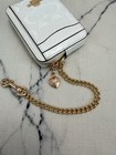 Nwt Coach Zip Card Case In Signature Leather With Heart Charm Cdq15 White W box