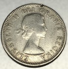1955 Canada 10 Cents Dime 0 8000 Silver Asw 0 06 Oz Coin Free Shipping - 2480