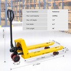 Pallet Jack 4 400 Lbs Capacity 48  X 21  Forks Manual Heavy Duty Pallet Truck
