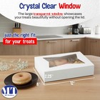 Mt Products White Treat Box  12  X 8  X 2 25  Bakery Boxes - Pack Of 25