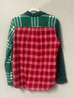 Lands End Womens Flannel Shirt  Xs  S  M  Multicolored Nwt  Ships Free