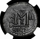 Byzantine  Heraclius  Ad 610-641     Follis  Nicomedia  Ry 2  Ngc Vf