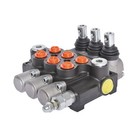 Hydraulic Control 3 Spool Valve Double Acting 13 Gpm 3600 Psi Sae Ports